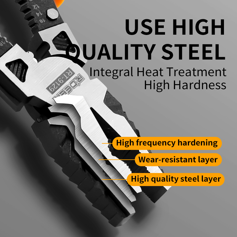 8.5" 7.5" Labor-Saving Multifunctional Combination Pliers, Long Nose Pliers, Diagonal Cutting Pliers