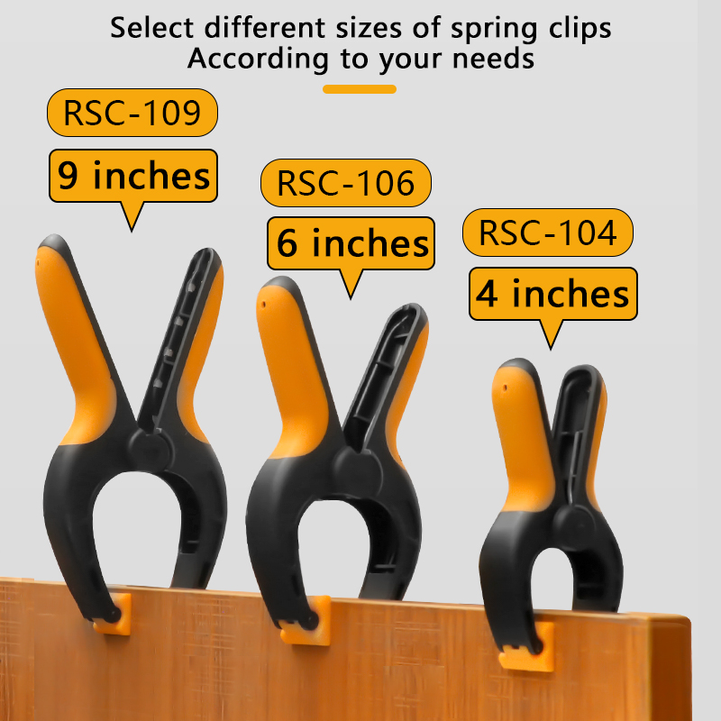 Heavy-duty Spring Clamp with Double-color Handles