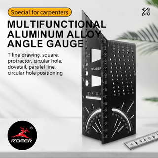 Multifunctional Aluminum Alloy Angle Ruler