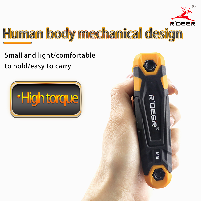 8-piece Set of Folding Torx Keys / Hex Keys