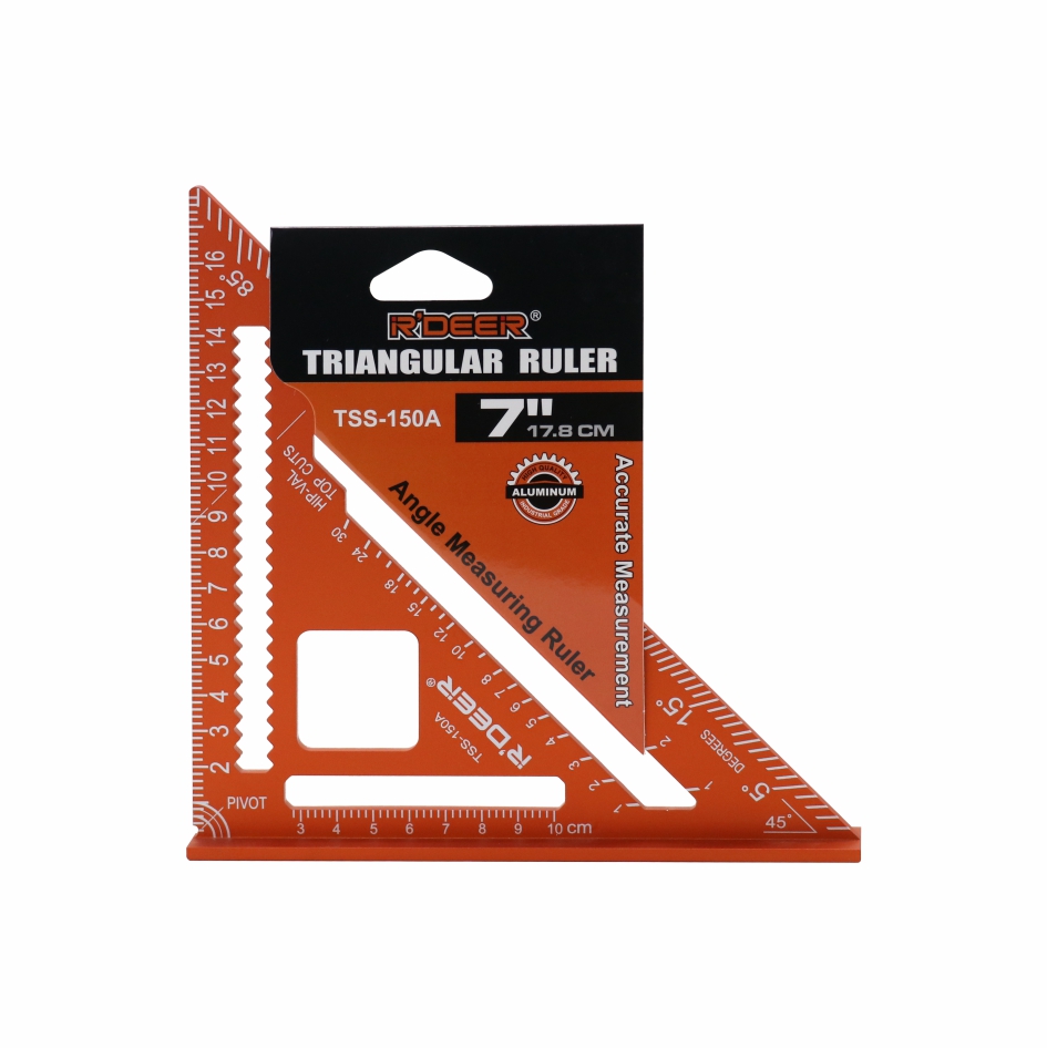 Aluminum Alloy Triangular Ruler (orange)