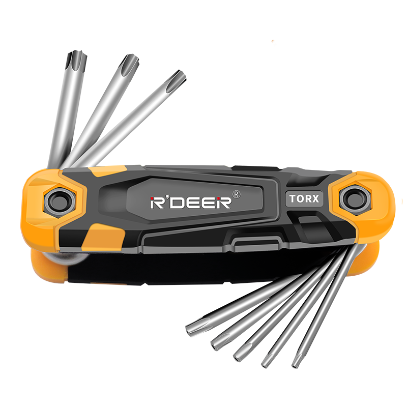 8-piece Set of Folding Torx Keys / Hex Keys