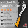R'DEER 72-Tooth Auto-Release Ratchet Wrench Set (CR-V) - 1/4", 3/8", 1/2" Drive