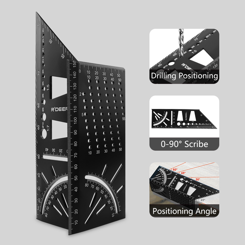 Multifunctional Aluminum Alloy Angle Ruler