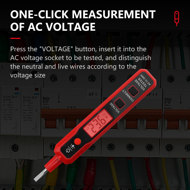 Digital Display Induction Multi-Function Voltage Tester