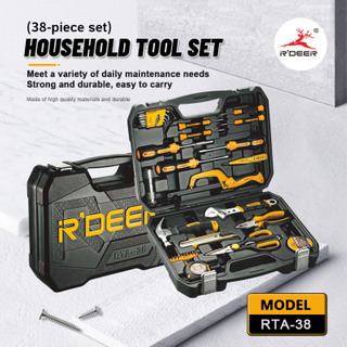38-Piece Premium Household Tool Kit Set with Hard Case