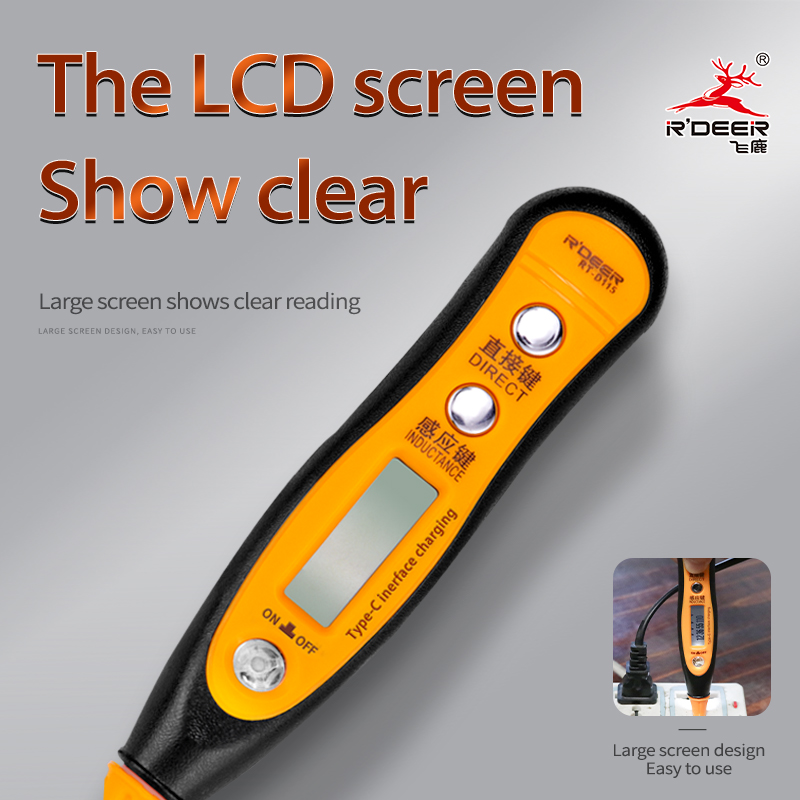 Multi-functional Induction Voltage Tester with Light And Digital Display