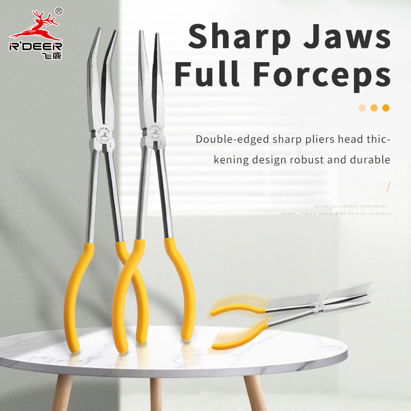 Long-handled Pointed And Bent-nose Pliers