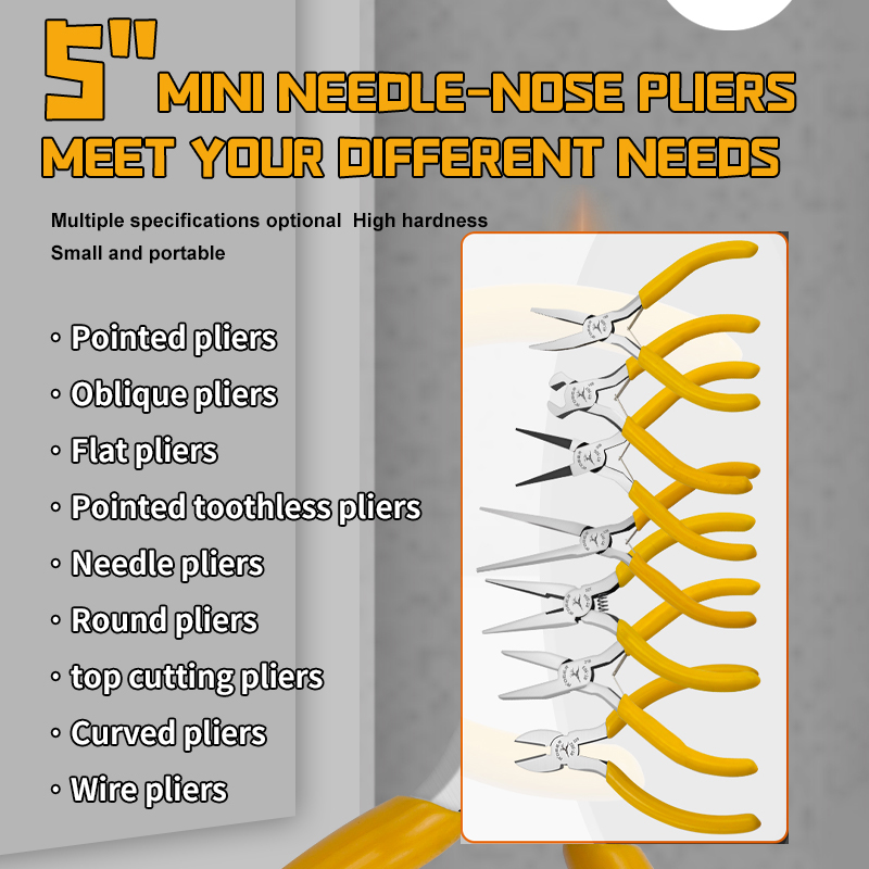 Mini Pliers Series Plastic-dipped Handle