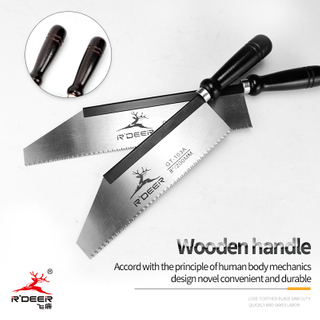 Round Wooden Handle Jab Saw (Fine Teeth)