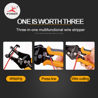 3-in-1 Multi-Function Wire Stripper (Zinc Alloy Body)