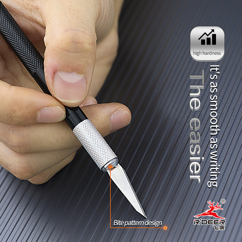 Carving Knife with Aluminum Handle (includes 5 Blades)