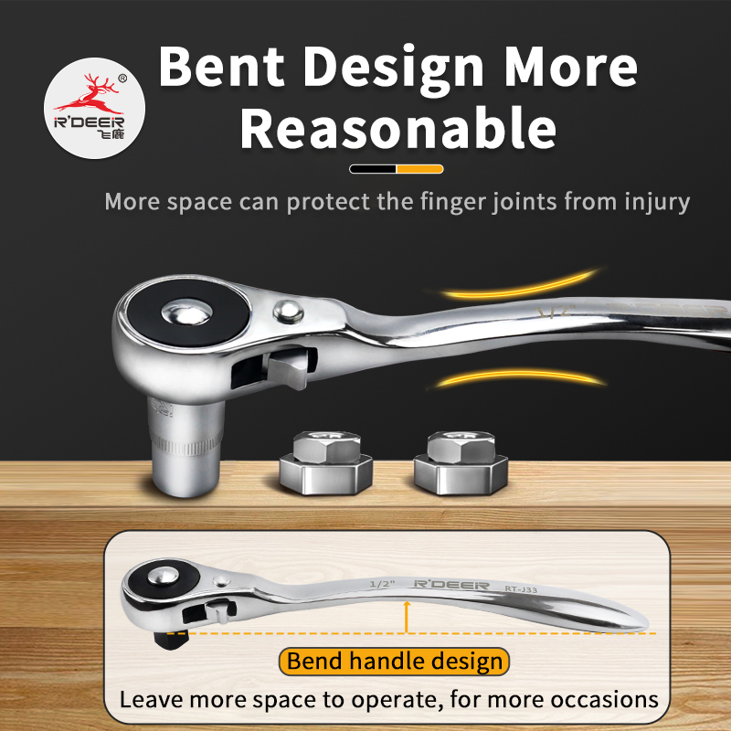 Quick Ratchet Wrench (straight Handle, Bent Handle)