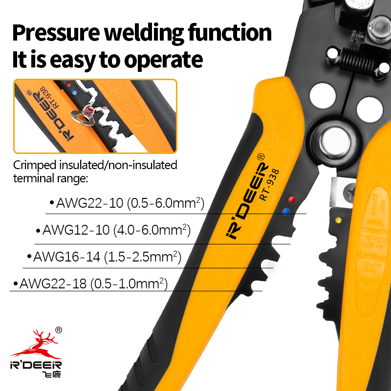 RT-938Multi-function Automatic Stripping And Cutting Pliers