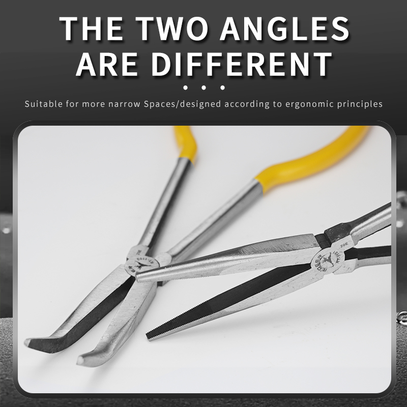 Long-handled Pointed And Bent-nose Pliers