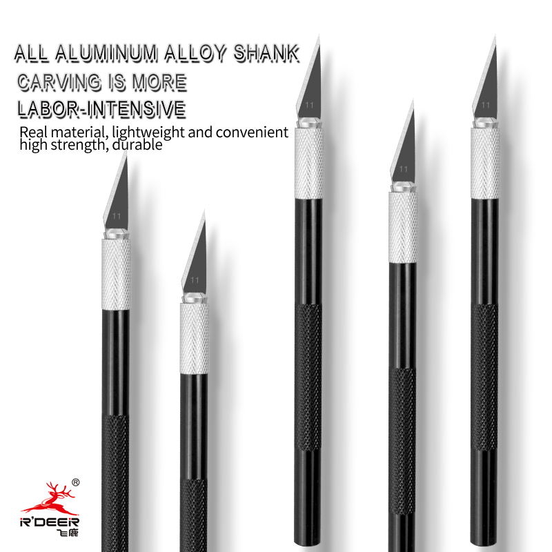 Carving Knife with Aluminum Handle (includes 5 Blades)