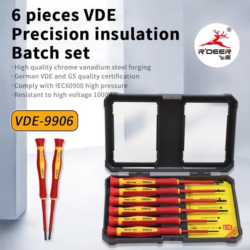 6-Piece VDE Precision Insulated Screwdriver Set