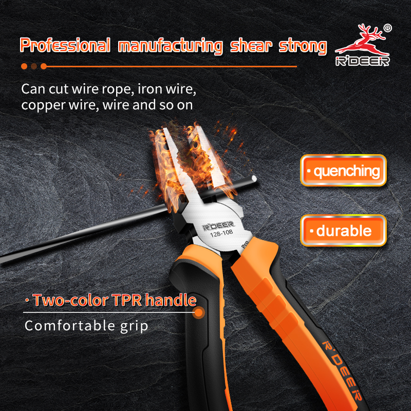 German-style Combination Pliers, Long-nose Pliers, Diagonal Cutting Pliers