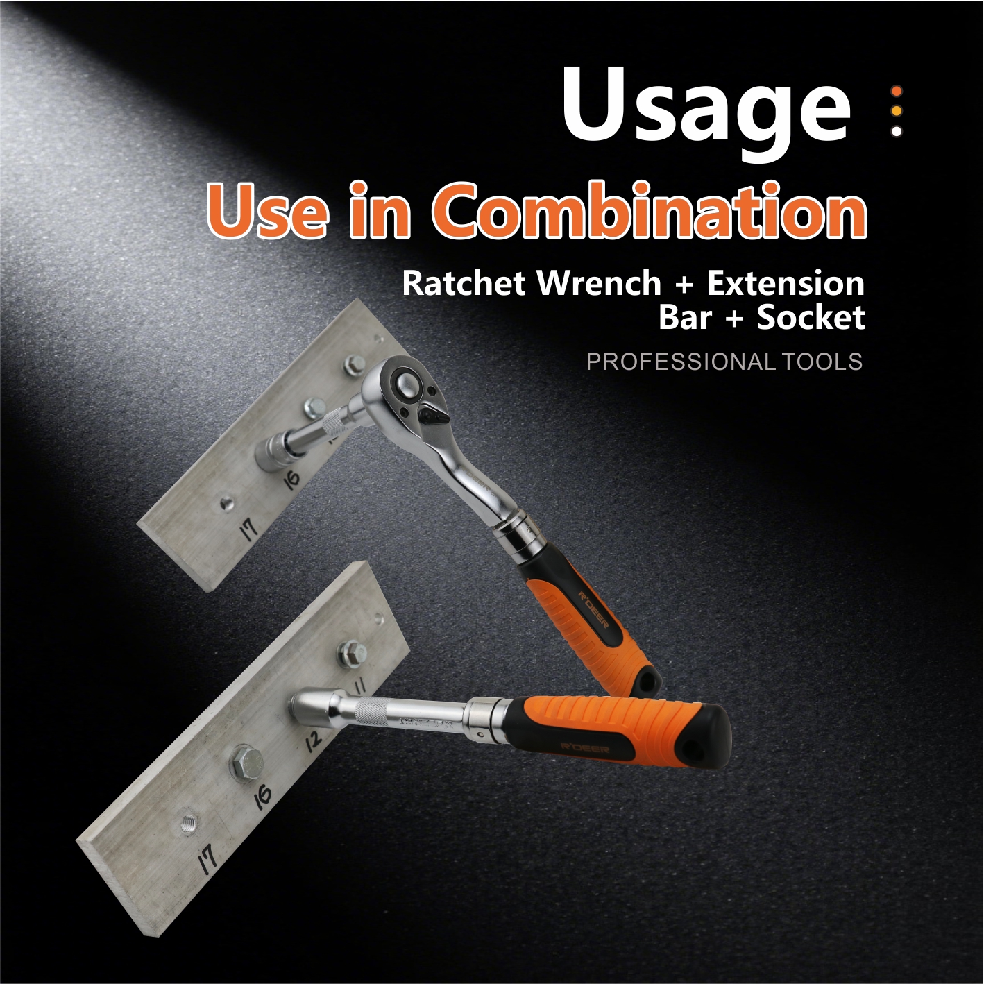 13-piece 12.5MM Series Ratchet Socket Set