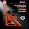 Aluminum Alloy Triangular Ruler (orange)