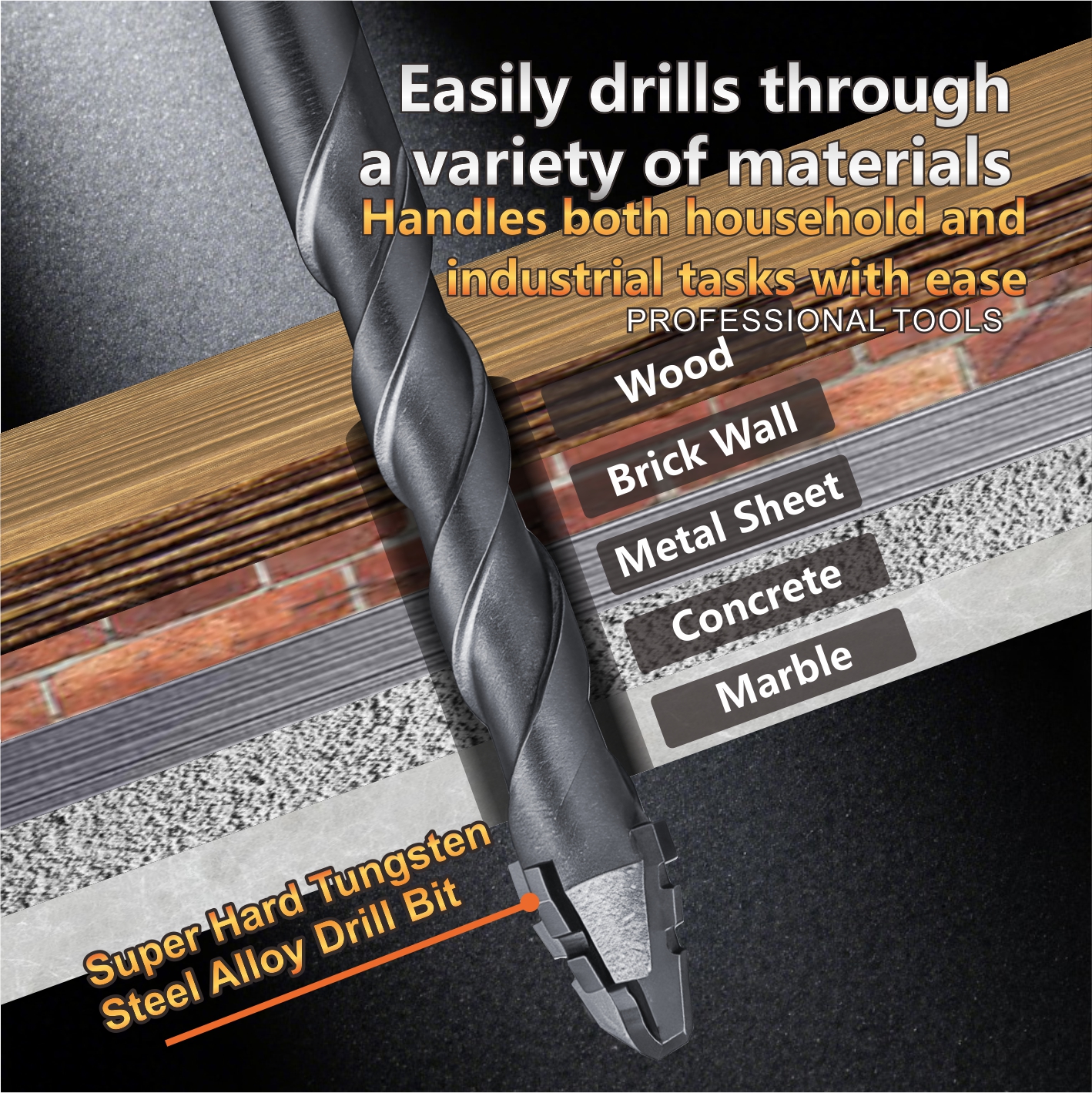 Tungsten Steel Alloy Drill Bit 