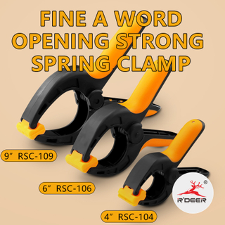 Heavy-duty Spring Clamp with Double-color Handles