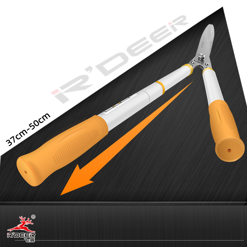 R'DEER Fence Scissors Series - Wooden/Telescopic/Steel Pipe Handle Options