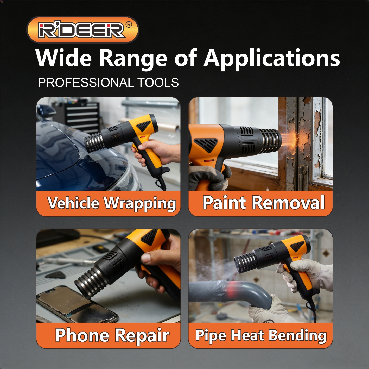 Telescopic Anti-scald Hot Air Gun