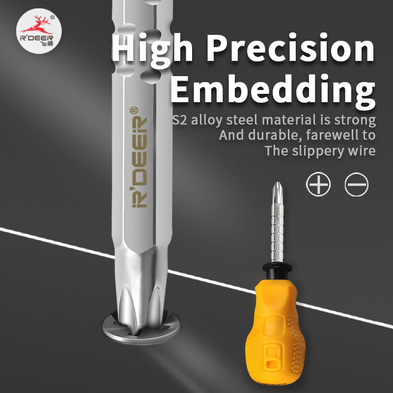 Telescopic Dual-Purpose Screwdriver, Oil-Resistant Handle Dual-Purpose Screwdriver, Ratcheting Telescopic Dual-Purpose Screwdriver