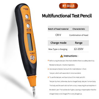 Multi-functional Induction Voltage Tester with Light And Digital Display