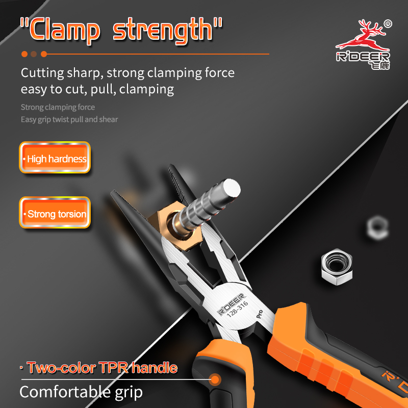 German-style Combination Pliers, Long-nose Pliers, Diagonal Cutting Pliers