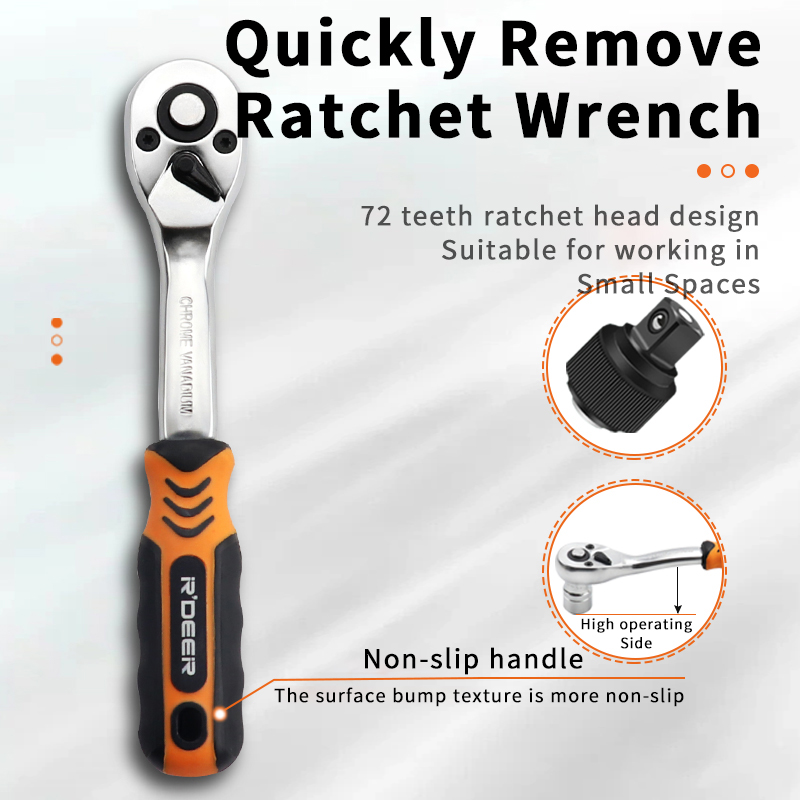 46-piece 6.3MM Metric Socket Set