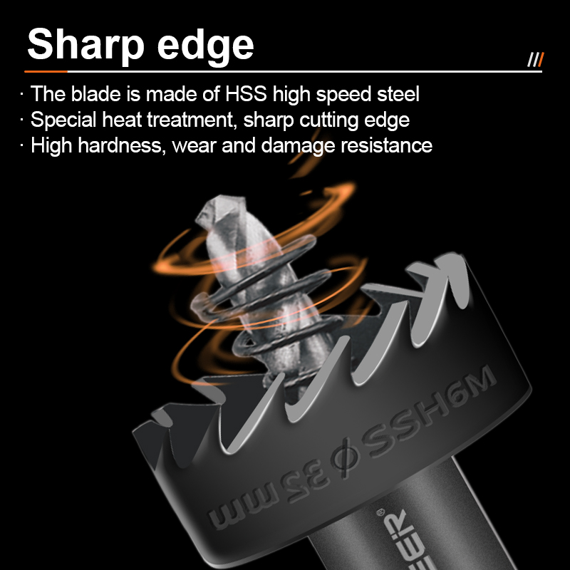 High-Grade HSS Hole Saw (13mm to 65mm)