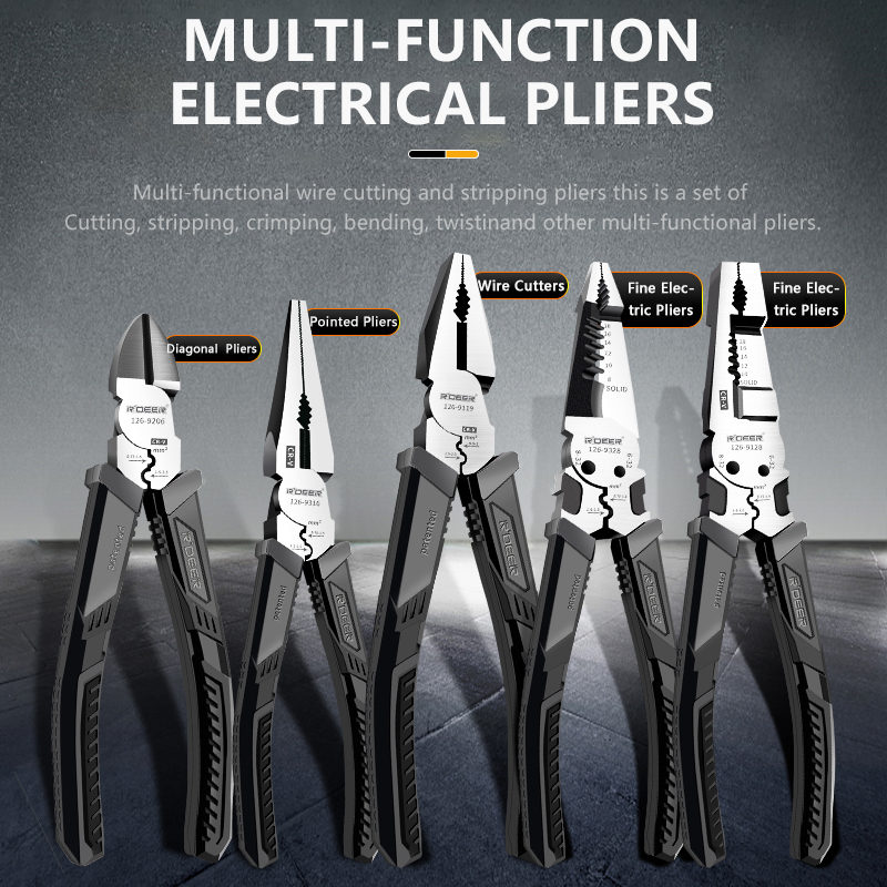 Series 126 Combination Pliers, Long Nose Pliers, Electrician's Pliers, Diagonal Cutting Pliers