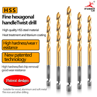 Drill Set, Hex Shank Twist Drill Set