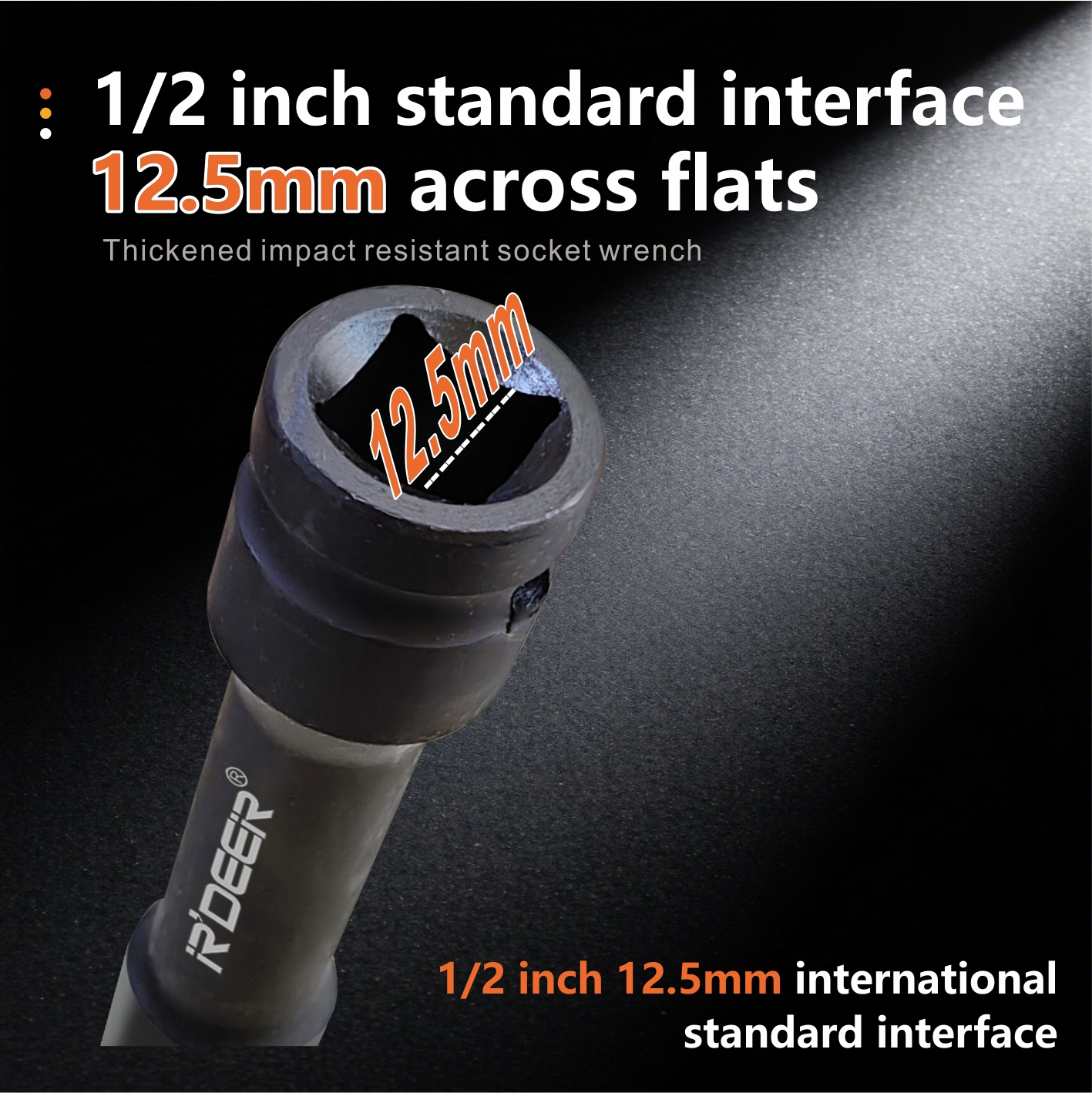 9-Piece 1/2" Drive Extended Lithium-Ion Socket Set