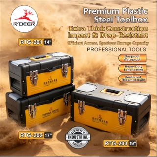 Double-layer Plastic-iron Tool Box (Reinforced Type)