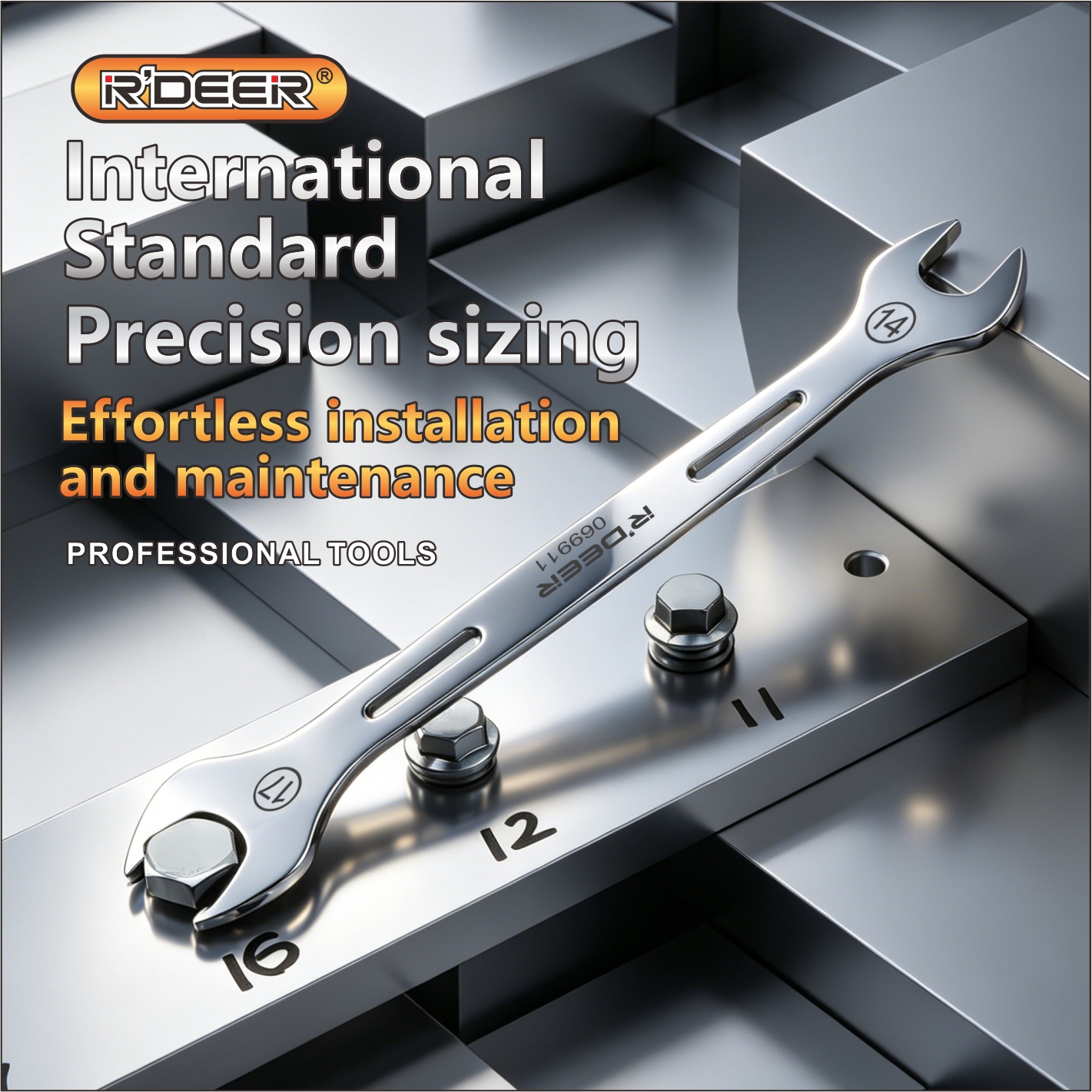 New Slim Hollow Double Open-End Wrench